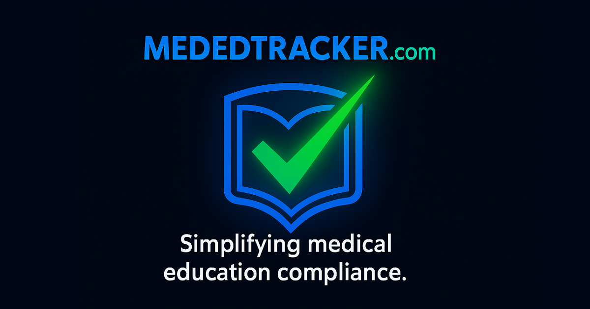 Med Ed Tracker - Free CME Credit Tracking for Healthcare Professionals